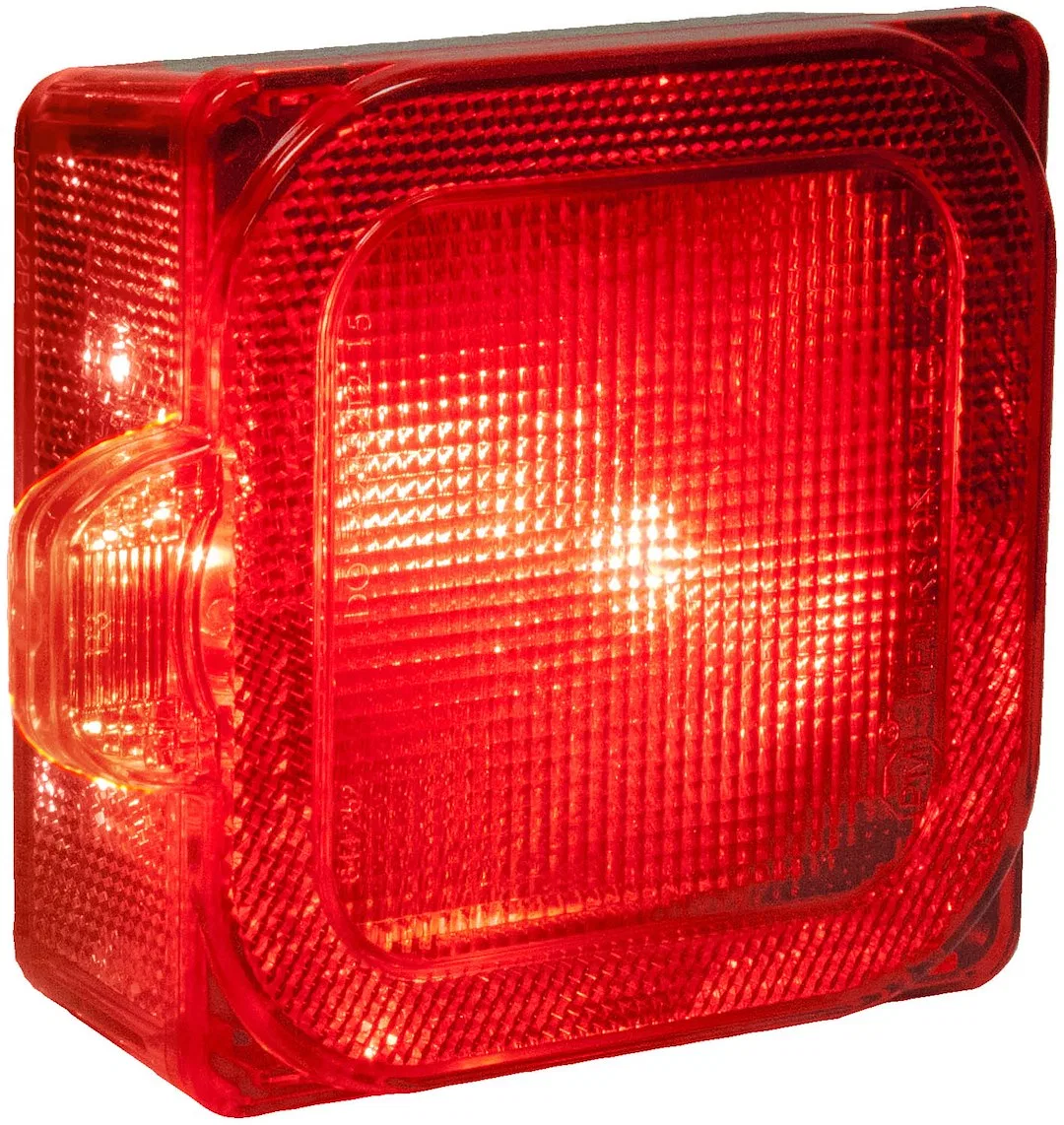 V844L – PETERSON MFG Trailer Light, Stop/ Turn/ Tail Light 6/7 LED Red 4.61 Inch Width x 1.8 Inch Height With License...